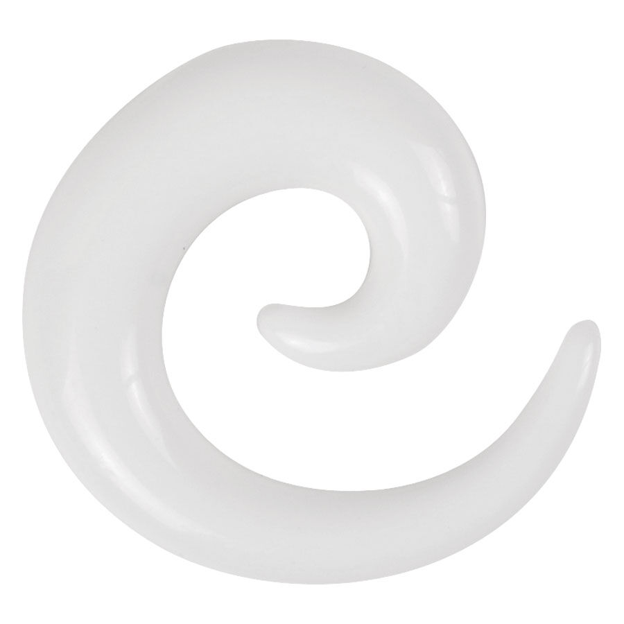 White Acrylic Spiral White Acrylic Spiral
