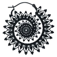 Floral Nautilus Hoops