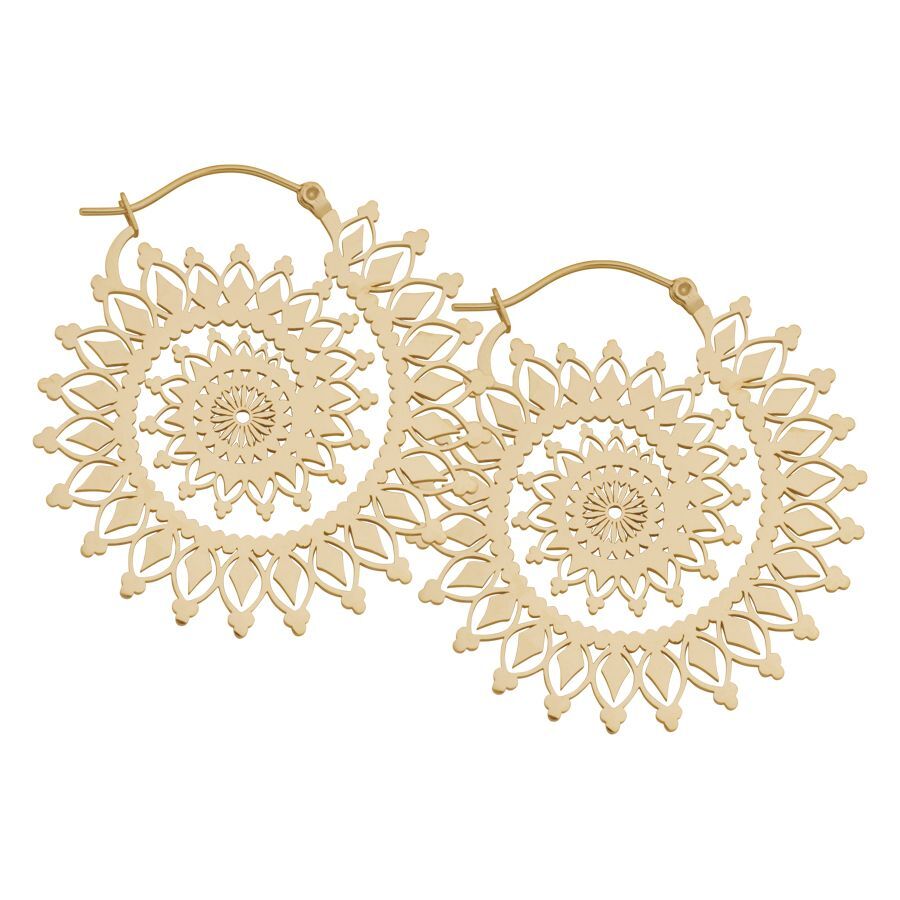 Floral Nautilus Hoops Floral Nautilus Hoops