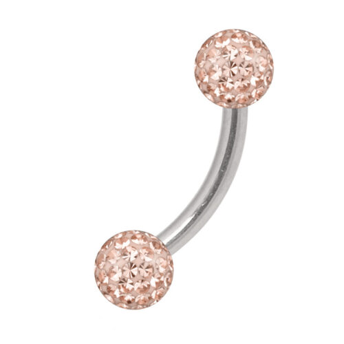 Multi Jewelled Titanium Curved Barbell