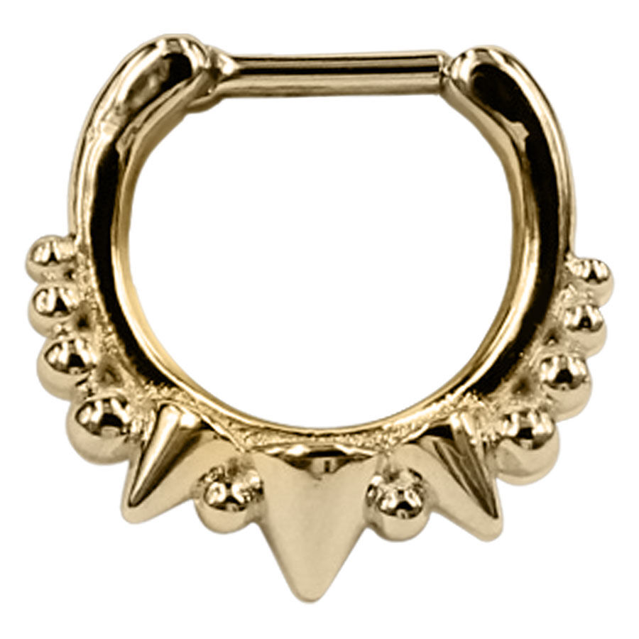 Steel Zirconline® - Spiked Septum Gold Steel Zirconline® - Spiked Septum Gold