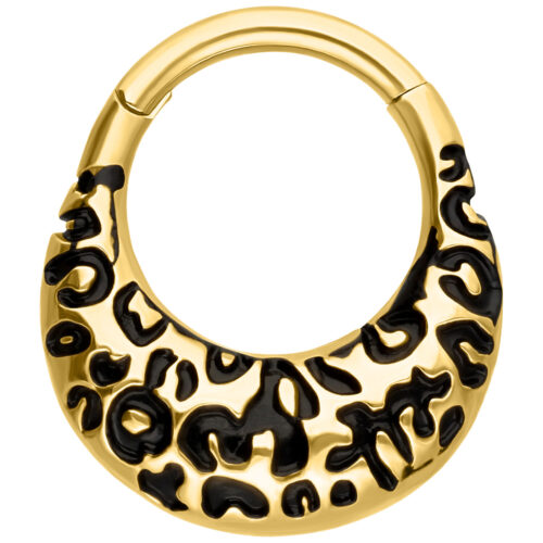 Chunky Leopard Septum Clicker - 8,0 mm