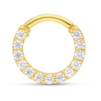 18k Pave Set Septum Ring 18k Pave Set Septum Ring