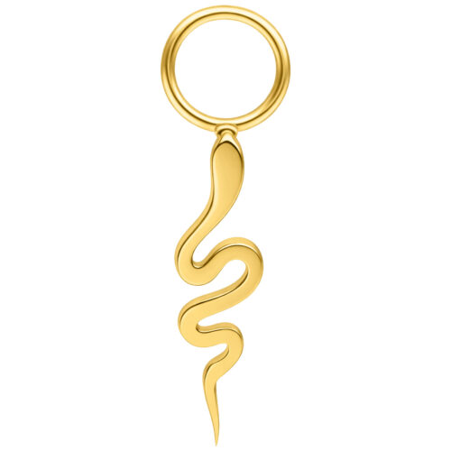 Snake Pendant - Golden Metal