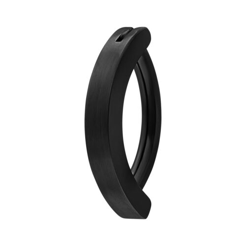 Plain Belly Arch Clicker - Black Metal