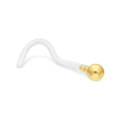 18k Gold Gold Ball Nose Stud