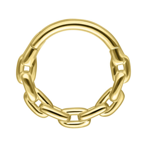 14K Gold Chain Ring - 8,0 mm