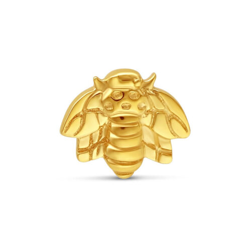 14k Gold Bee Attachment Helix, Lip, Ear