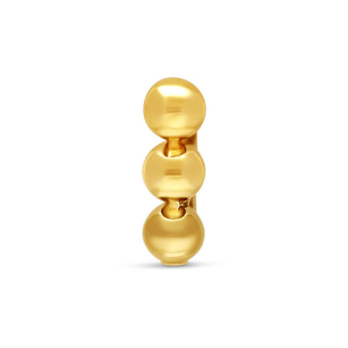14k Gold Three Balls Helix Piercing Jewellery