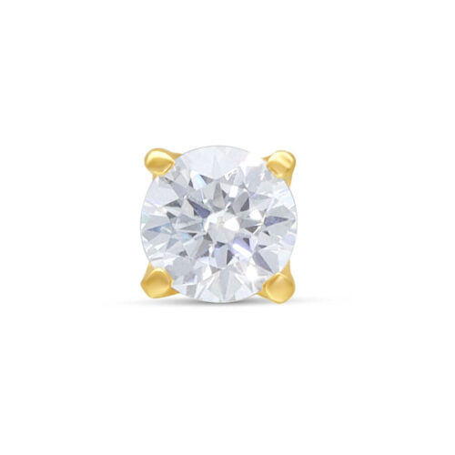 14K Gold Internally Princess Crystal Attachment