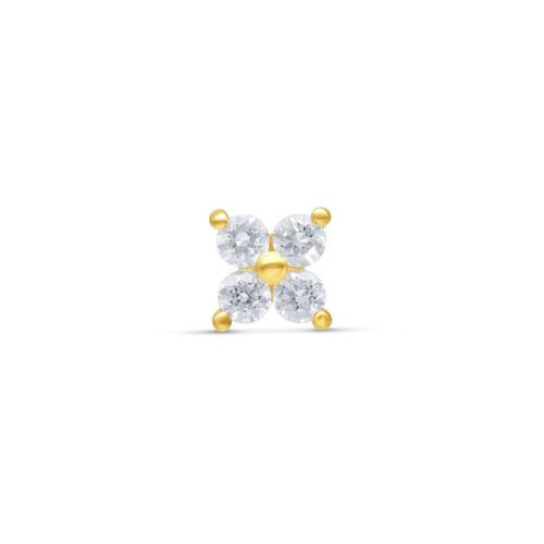 14k Gold Four Diamonte Attachment