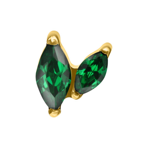 Double Marquise Attachment for Internally Threaded