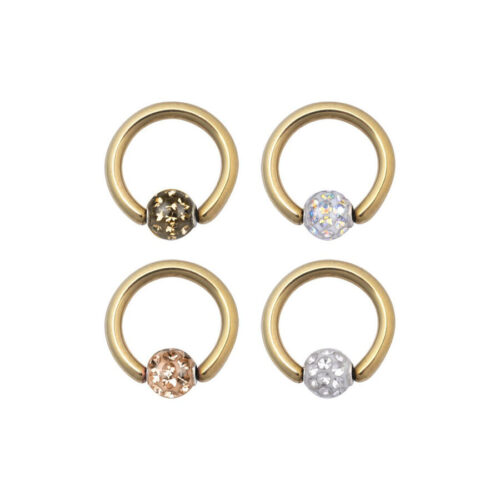 Sealed Multi Jewelled Clip in Ring