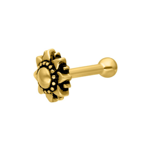 Sunflower Earbarbell - Golden Metal