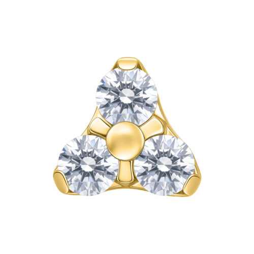 Trinity Attachment for Internally Labret Studs