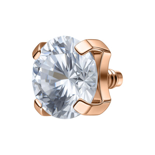 Prong Set Attachment for Internally Labret Studs