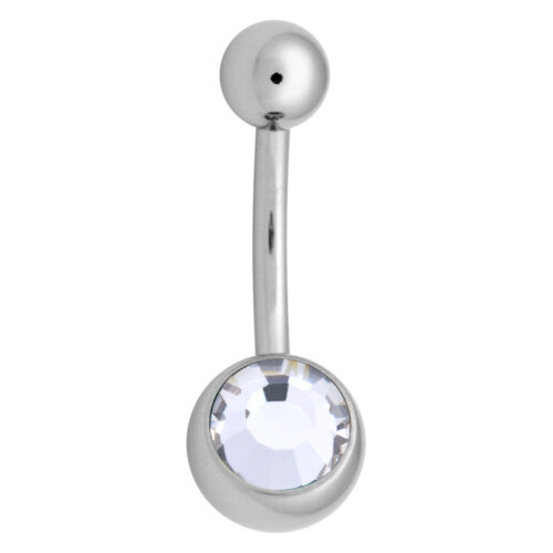 316L Stainless Steel Jewelled Belly Bar