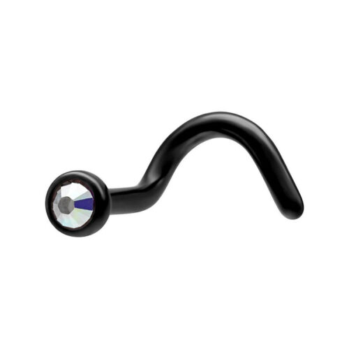 Black gem nosestud