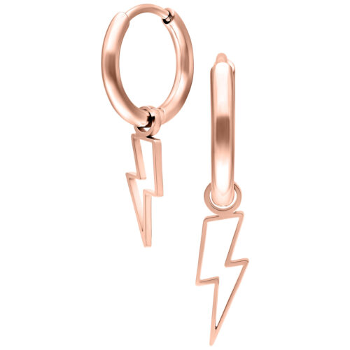 Mini Flash Hoops Pair - Rosegold