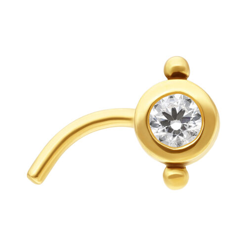 18K Gold Trinity Nosestud