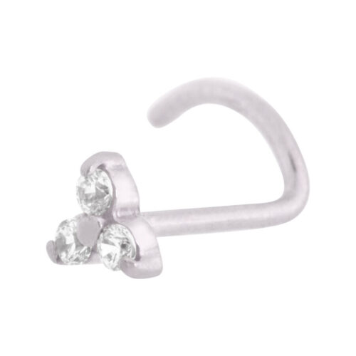 Trinity Nosestud Steel Silver