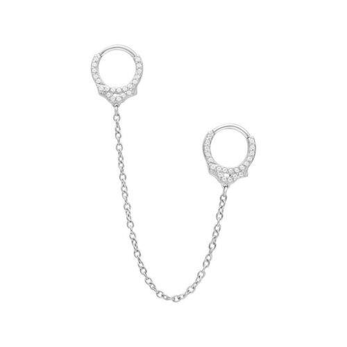 Glitter Cuffs Long Chain