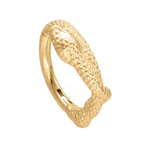 Snake Clicker Ring for Helix, Conch, Lobe, Rook