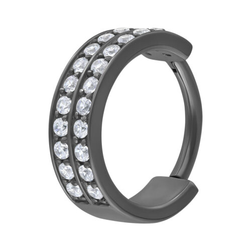 Double Jewelled Hinged Ring