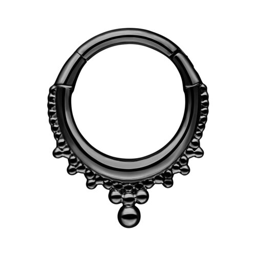 Oriental Septum Clicker - Black Metal