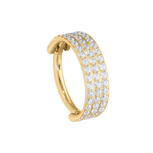 Triple Hooped Crystal Clicker