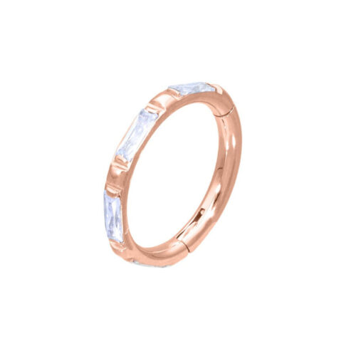 Edged Crystal Clicker - Rosegold