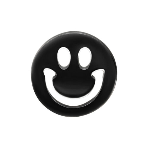 Push Fit Smiley Aufsatz for Bioplast - Black Metal