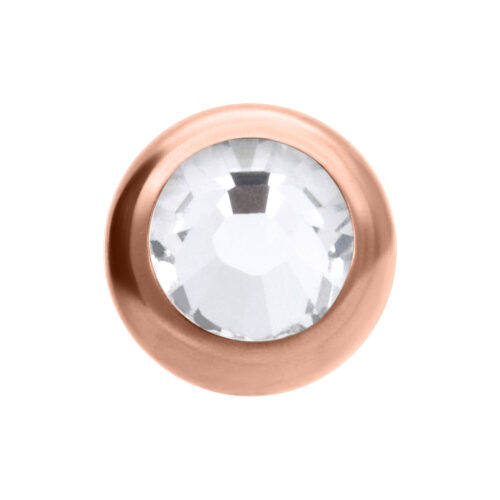 Rosegold Jewelled Threaded Ball