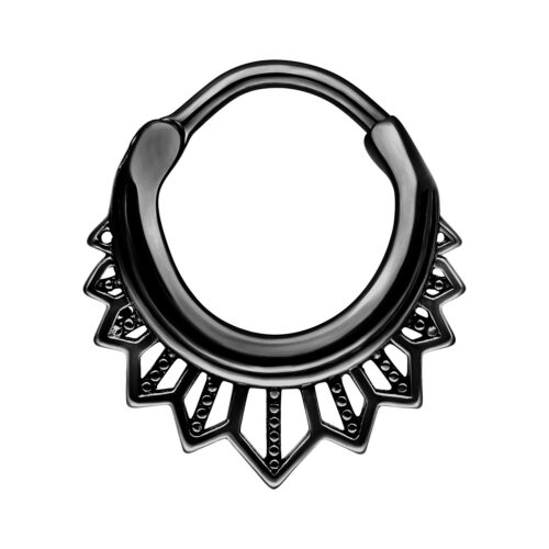 Tigerlily Septum Clicker - Black Metal