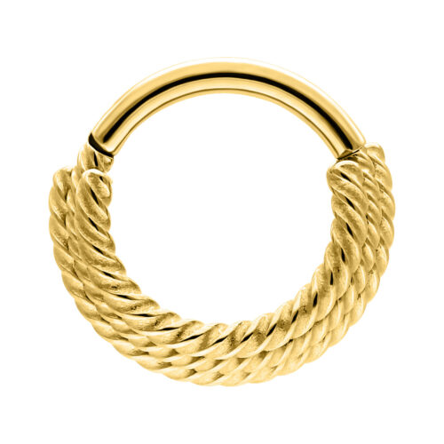 Three Twisted Ropes Clicker - Golden Metal