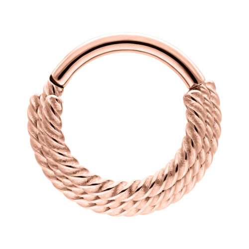 Three Twisted Ropes Clicker - Rosegold