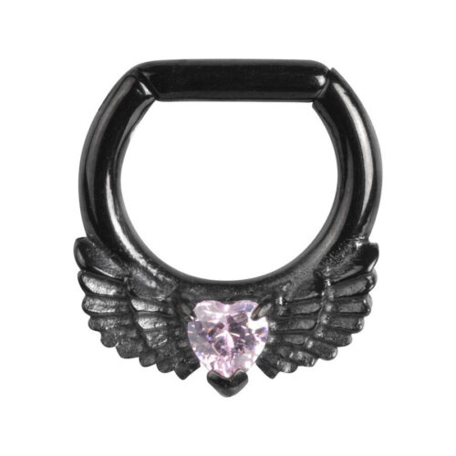 Surgical Steel Winged Heart Septum Clicker