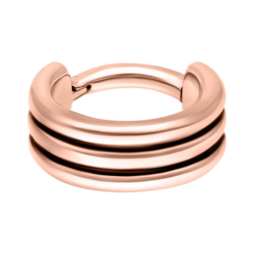 Triple Hinged Septum Clicker - Rosegold