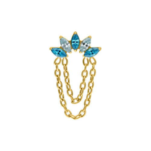 Push Fit Azure Bloom Crystal Attachment