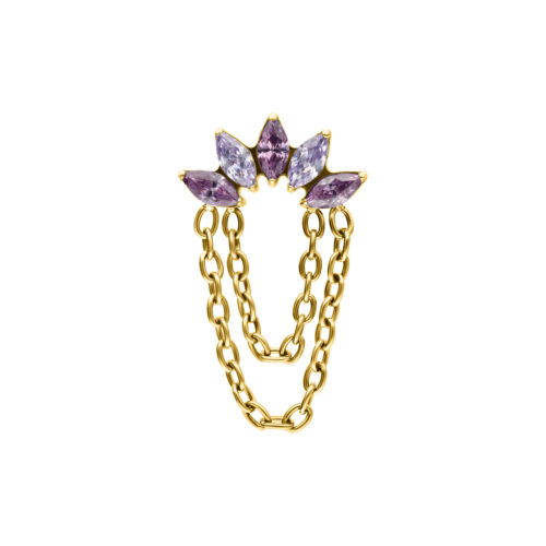 Push Fit Azure Bloom Crystal Attachment