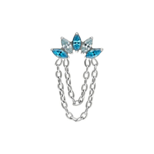 Push Fit Azure Bloom Crystal Attachment