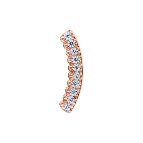 Push Fit Crystal Arch Aufsatz - Rosegold