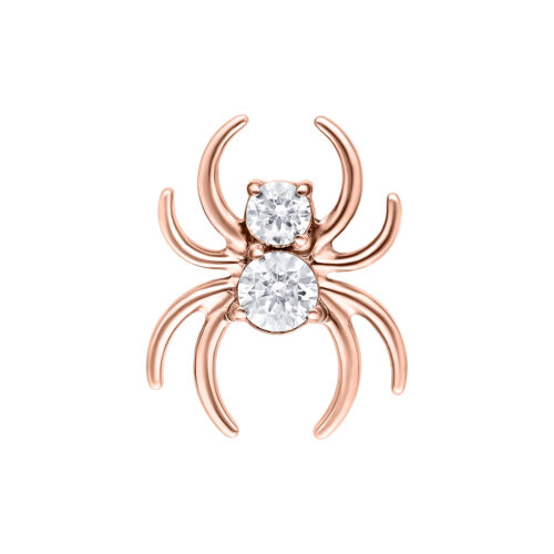 Push Fit Crystal Spider Aufsatz - Rosegold