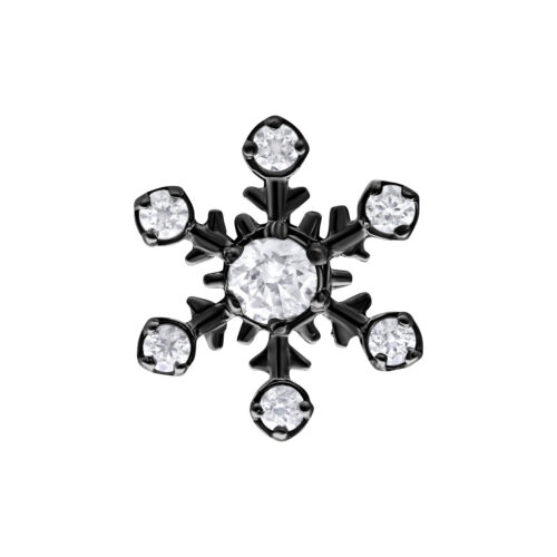 Push Fit Snowflake Aufsatz - Black Metal