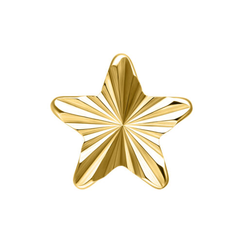 Push Fit Riffled Star Attachment - Golden Metal