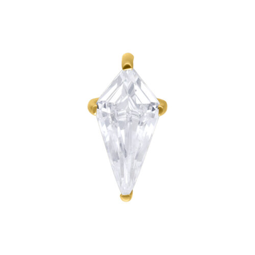 Push Fit Crystal Kite Attachment - Golden Metal
