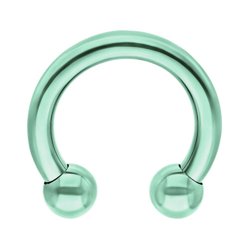 Circular Barbell Anodised Light Green