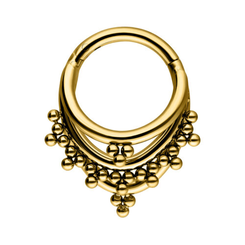 Triple Oriental Clicker - Golden Metal