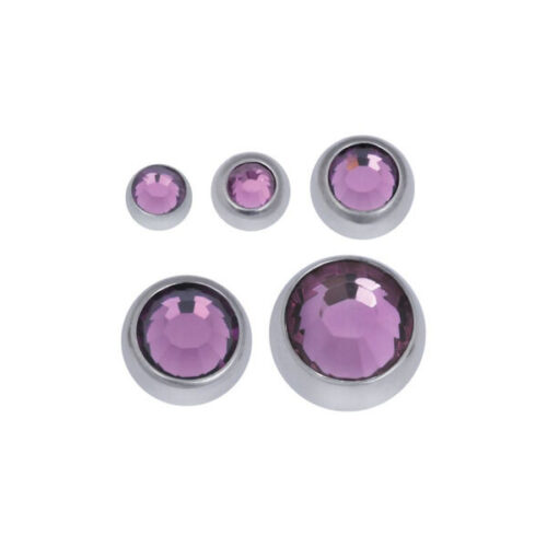 Boule à facettes ornée de pierres précieuses