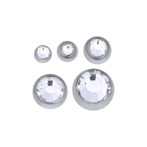 Boule à facettes ornée de pierres précieuses